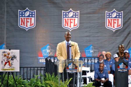 Art Monk makes his speech at the NFL Hall of Fame, 2008